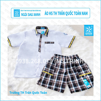 ÁO HỌC SINH NAM - TIỂU HỌC TRẦN QUỐC TOẢN